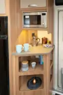 The microwave is at a good height