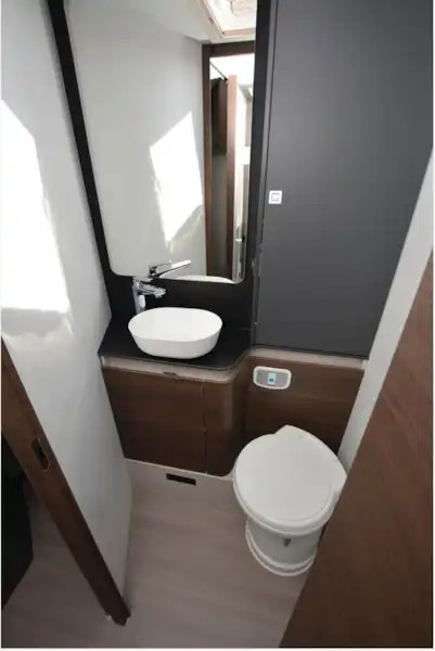 The Adria Sonic 700 DC motorhome washroom (Click to view full screen)