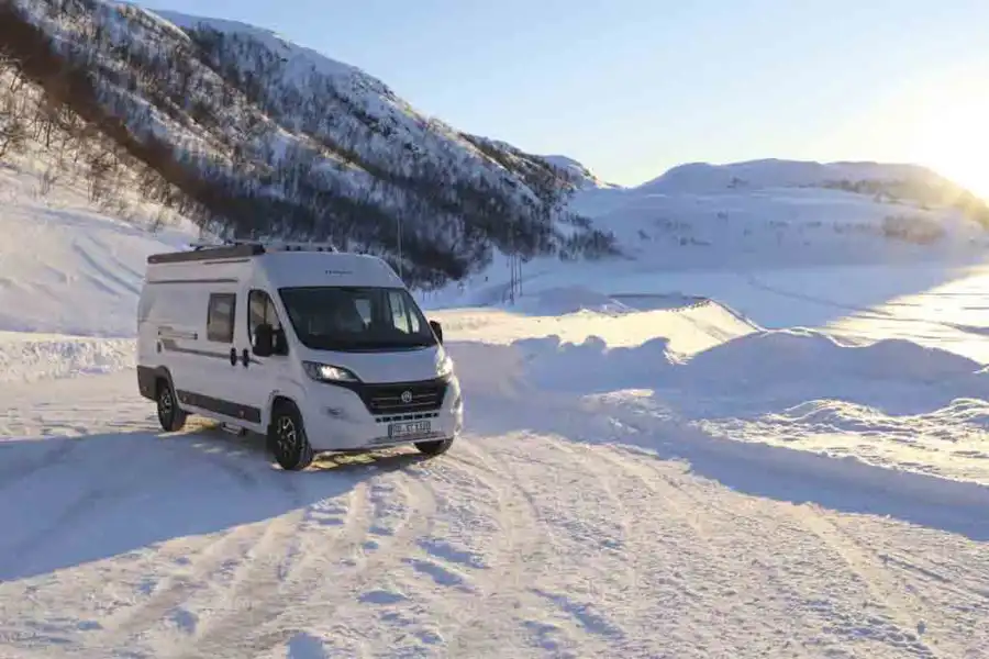 The Hobby Vantana range is built to handle wintry conditions - picture courtesy of Hobby (Click to view full screen)