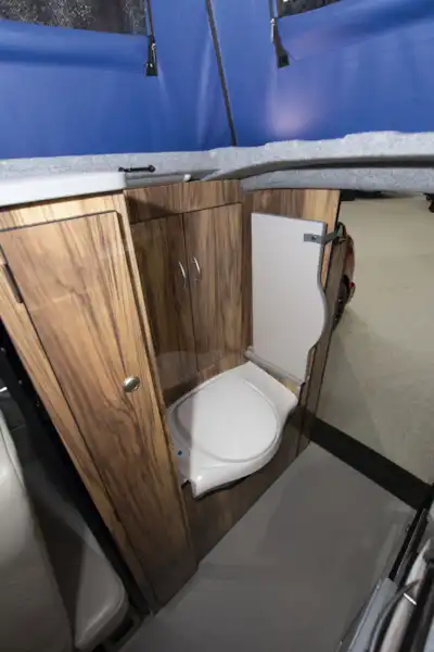 The washroom in the Danbury Active Choice campervan  (Click to view full screen)