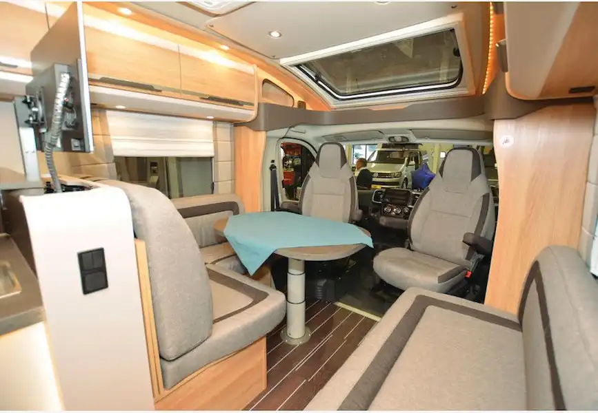 The Knaus Sky TI 650 MF Platinum Selection low-profile motorhome cab view (Click to view full screen)