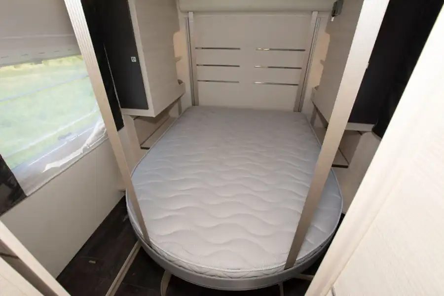 The drop down double in the Chausson 778 motorhome (Click to view full screen)