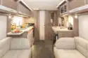 A view of the interior of the Coachman VIP 460 caravan