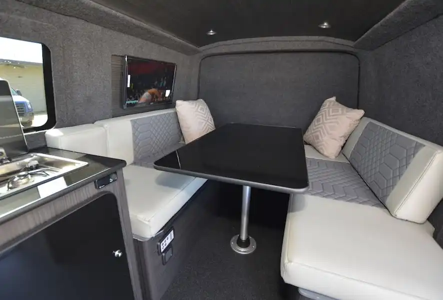 The Blitz Campers T5 Swamper campervan interior (Click to view full screen)