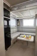 The rear lounge in the Mobilvetta K-Yacht 80
