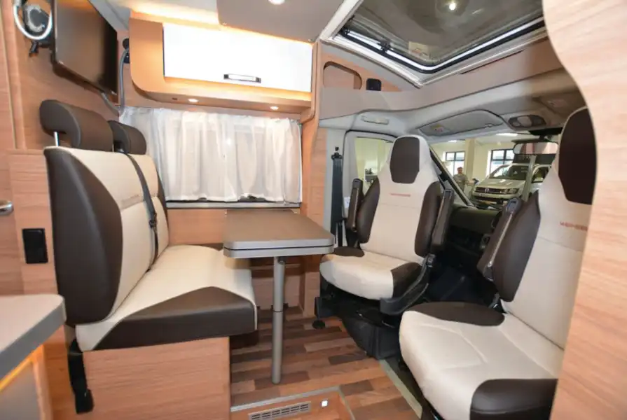 The Weinsberg CaraCompact 600 MEG Pepper motorhome cab area (Click to view full screen)