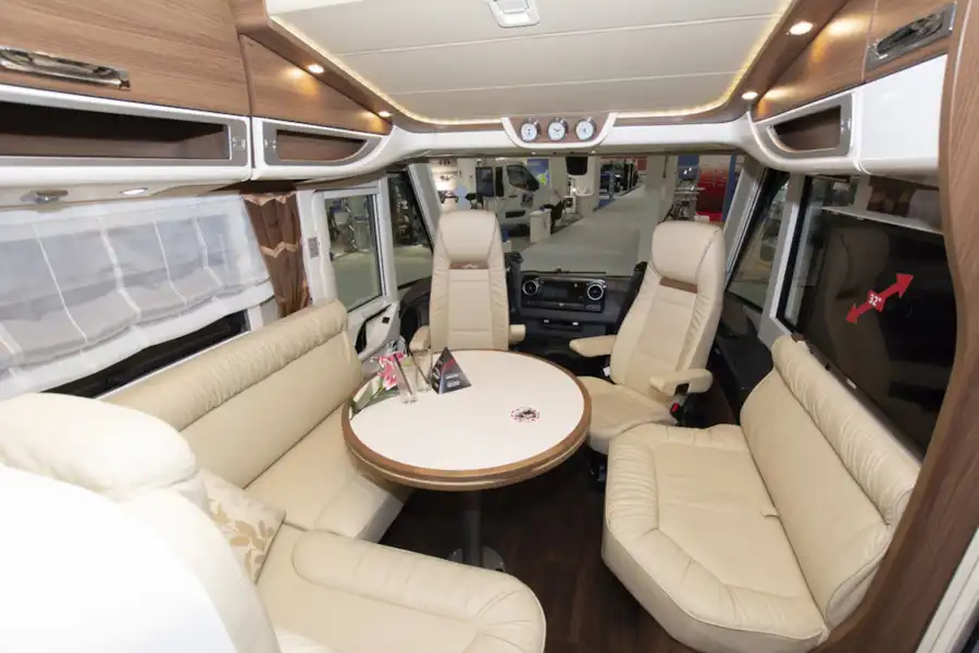 A view of the interior in the Carthago E-line I 50 LE motorhome (Click to view full screen)
