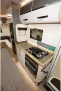 The Mobilvetta Tekno Line K-Yacht 95 A-class motorhome kitchen