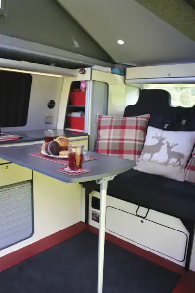 Lounge seats in the Vanguard Highline Campervan (Click to view full screen)