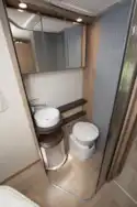 The washroom in the RC740 motorhome