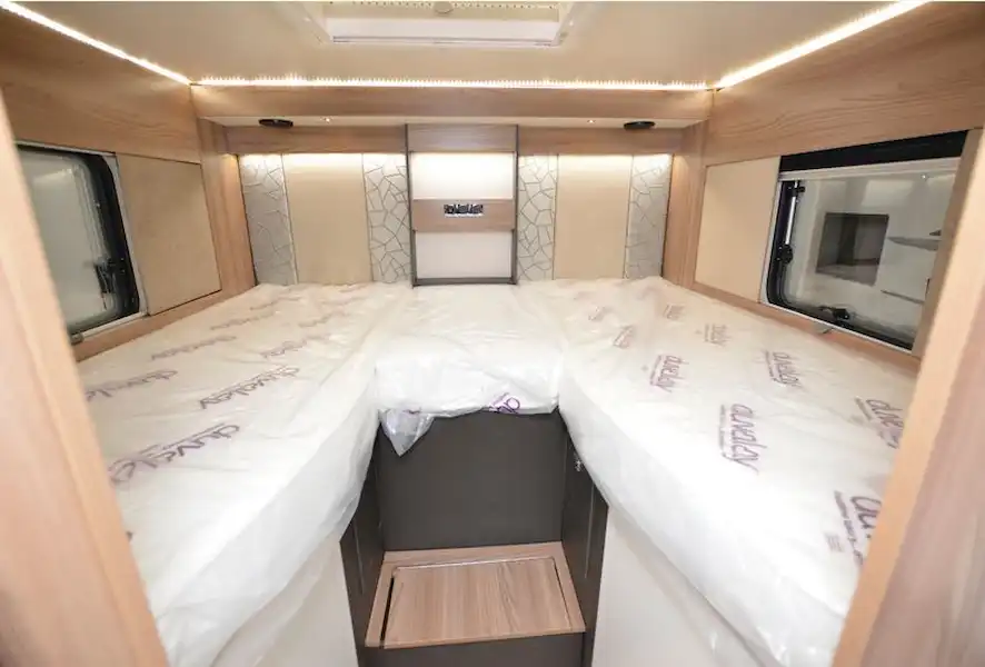The Swift Hi-Style 684 low-profile motorhome beds (Click to view full screen)