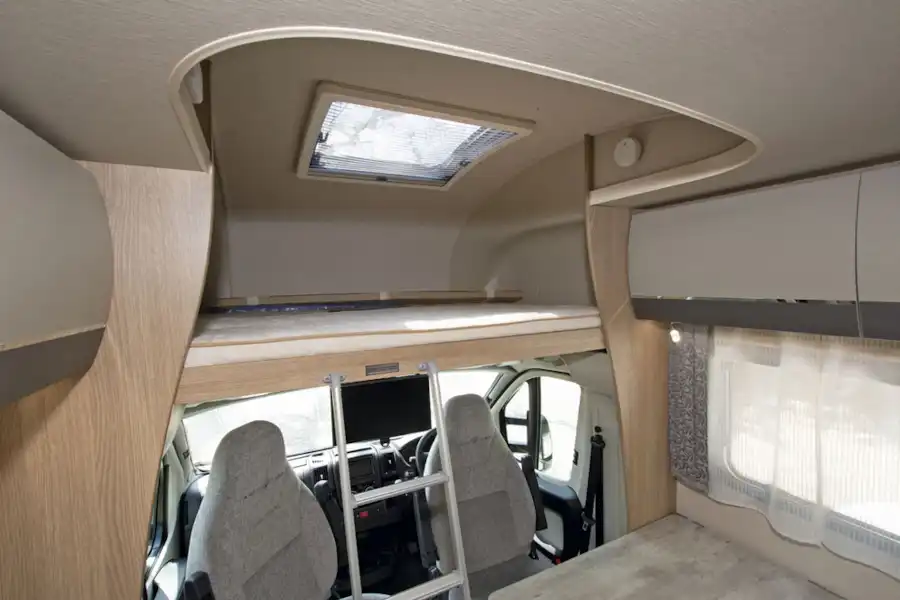 The high bed - hence the HB in the title of this Auto-Trail model (Click to view full screen)
