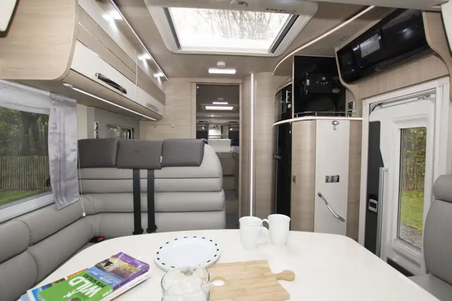The interior in the Mobilvetta Tekno Line K-Yacht 85 motorhome (Click to view full screen)
