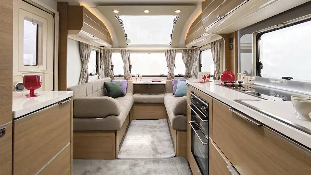There's a great rooflight in the Adria Adora Seine caravan (Click to view full screen)