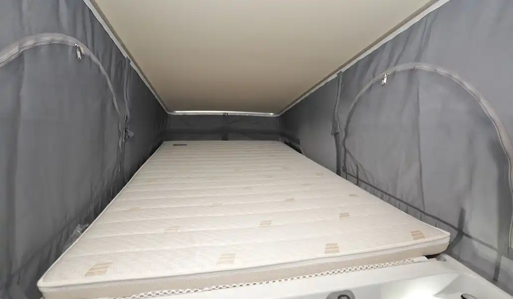 The second bed in the Hymer DuoCar S motorhome (Click to view full screen)