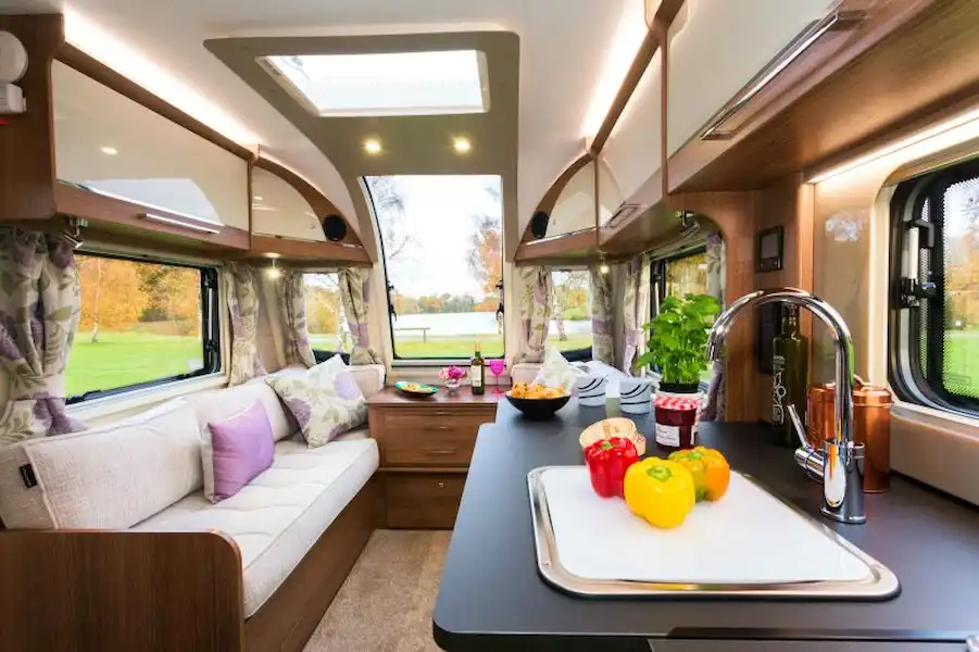 The Cadiz is a mid-length caravan but looks and feels spacious (Click to view full screen)