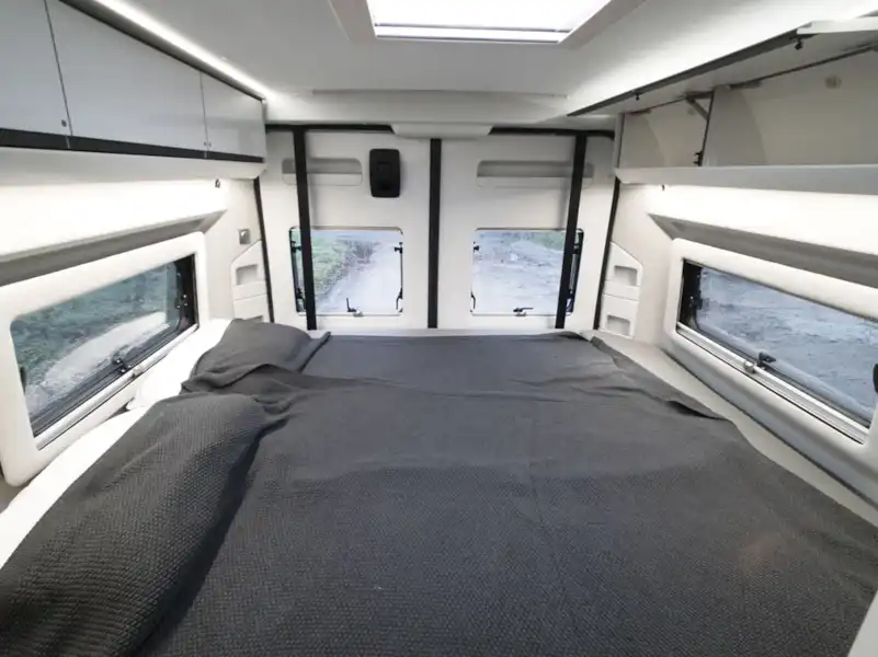 Beds in the Adria Twin Supreme 640 SGX campervan (Click to view full screen)