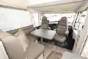 The lounge and cab area in the Hymer Exsis-i 580 motorhome