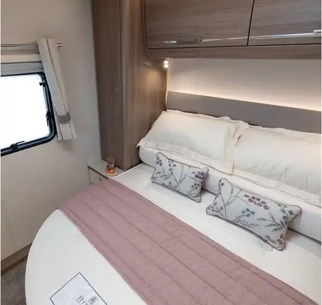 The bedroom of the Compass Camino 660 (Click to view full screen)