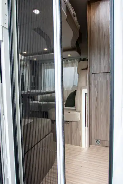 The flyscreen in the Benimar Mileo 202 motorhome (Click to view full screen)