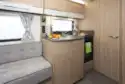 The kitchen in the Bailey Phoenix + 640 caravan