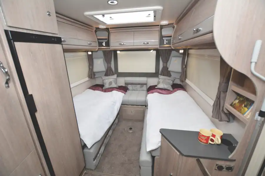 The beds in the Auto-Sleeper Broadway EL motorhome  (Click to view full screen)