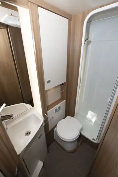 The toilet in the Swift Kon-tiki Sport 560 motorhome (Click to view full screen)