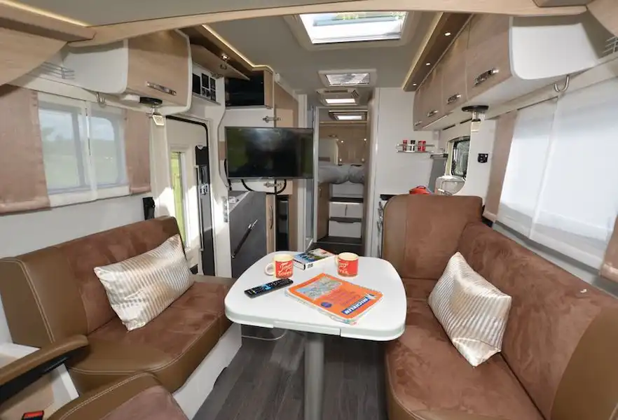 The Frankia Platin Edition One A-class motorhome interior (Click to view full screen)