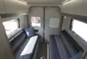 The rear lounge, with side-facing sofas, in the Auto-Trail Adventure 65 campervan