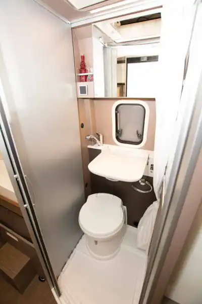 The WC and washroom in the new Burstner City Car Harmony Line C 603 campervan (Click to view full screen)
