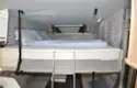 The drop down bed in the Adria Matrix Plus 600 DT motorhome