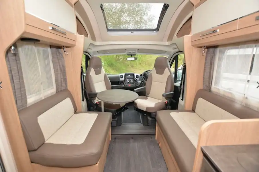View forwards in the Auto-Trail Tracker SB motorhome (Click to view full screen)