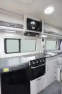 The kitchen in the Auto-Sleeper Warwick Duo motorhome