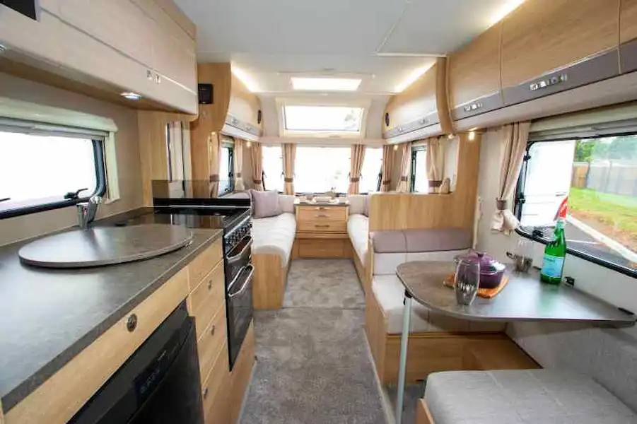 The 586 is modest in length but looks spacious (Click to view full screen)