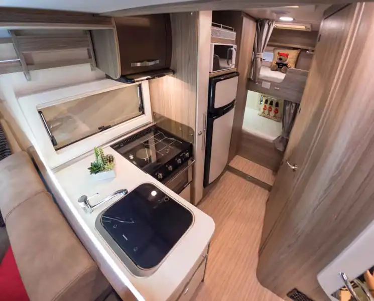 Kitchen with bunks aft (Click to view full screen)