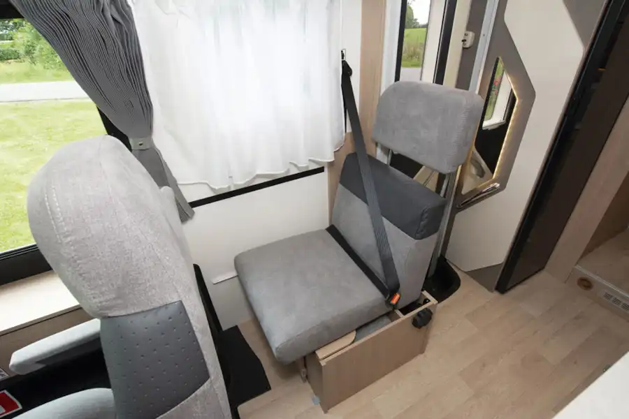 A travel seat in the RC740 motorhome (Click to view full screen)