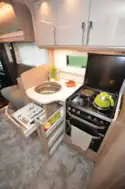 The Coachman Travel Master 545 low profile motorhome kitchen