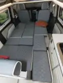 With seats folded down into beds