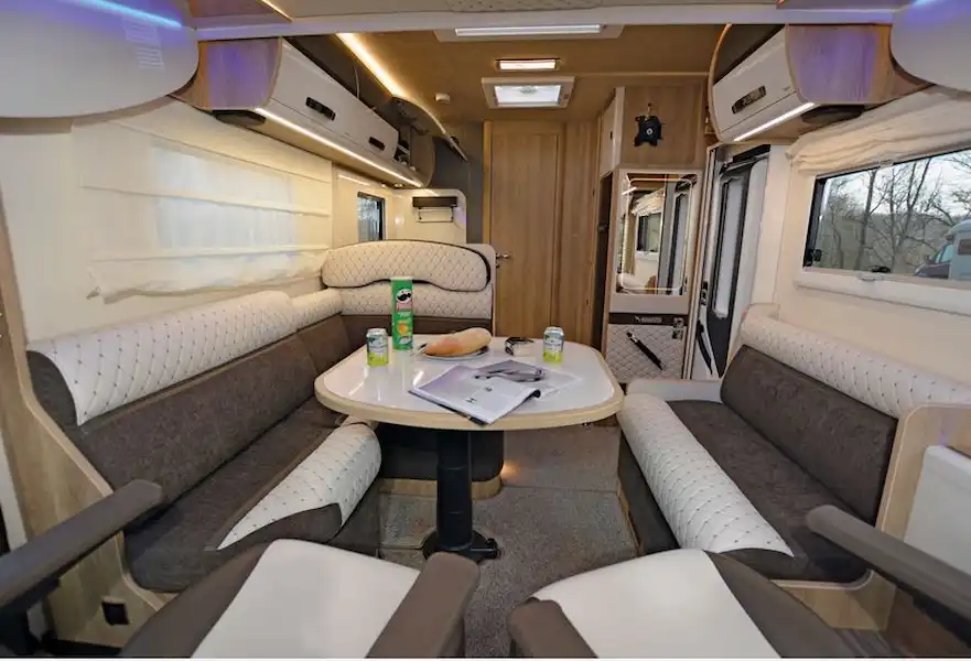 The Mobilvetta Tekno Line K-Yacht 59 A-class motorhome rear view (Click to view full screen)
