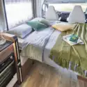 The electric drop down bed in the Pilote Pacific P696D motorhome