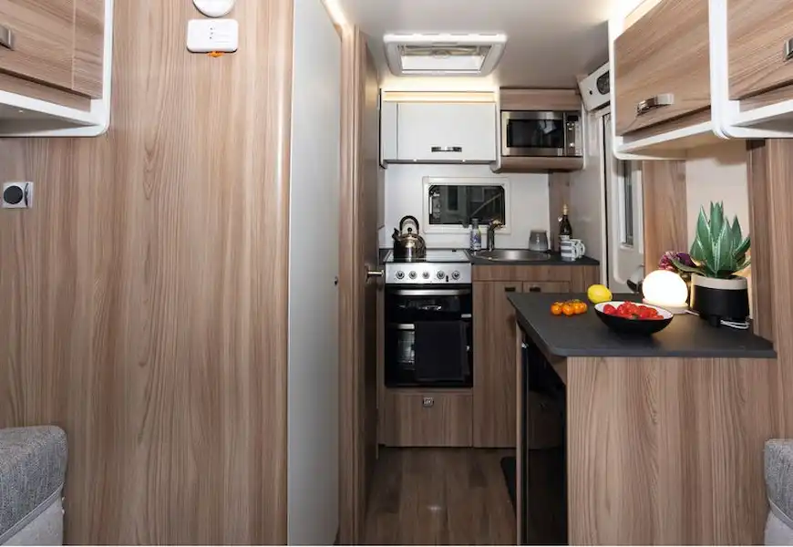 The Swift Leisure Home Marbury Compact caravan kitchen (Click to view full screen)