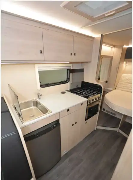 The Auto-Trail Expedition C71 kitchen (Click to view full screen)