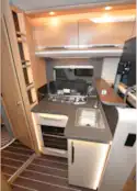 The Knaus Sky TI 650 MF Platinum Selection low-profile motorhome kitchen