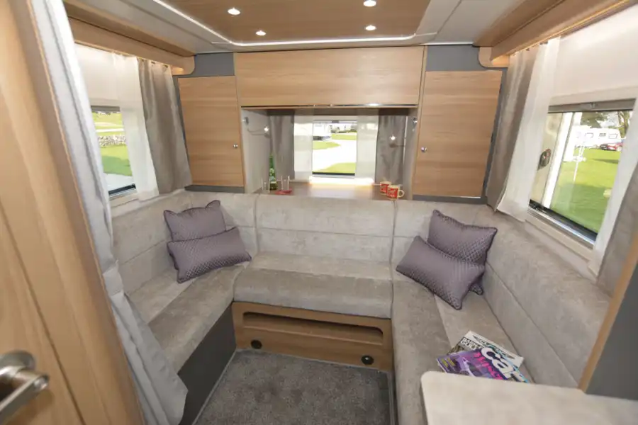 The rear lounge in the Bailey Adamo 75-4DL motorhome (Click to view full screen)