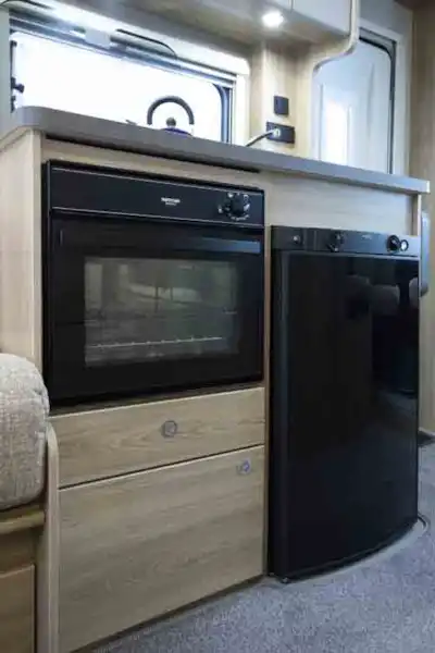 The oven and fridge  (Click to view full screen)