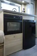 The oven and fridge 