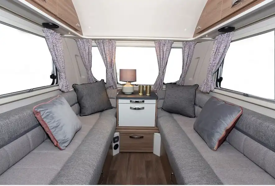 The Swift Leisure Home Marbury Compact caravan lounge (Click to view full screen)