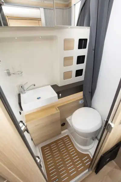 The washroom in the Dreamer D68 Limited campervan (Click to view full screen)