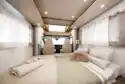 The front lounge bed in the Benimar Tessoro 487 motorhome