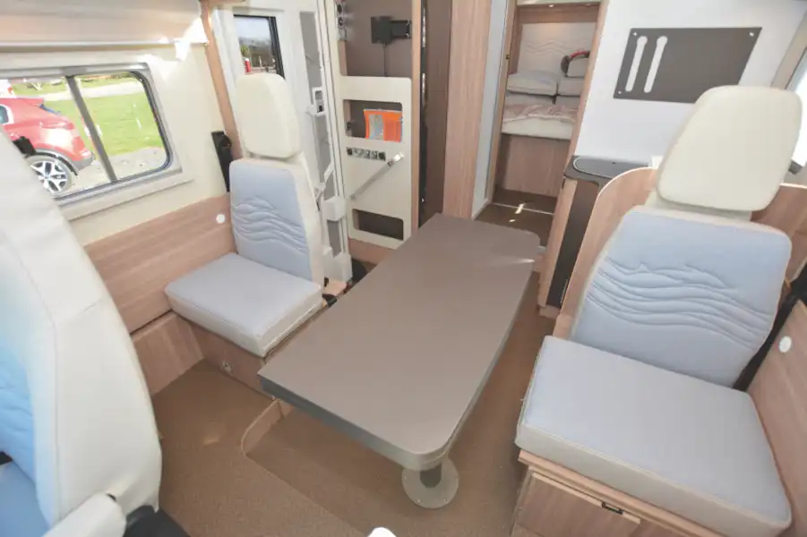 Travel seats in the Bürstner Delfin T 736 motorhome (Click to view full screen)